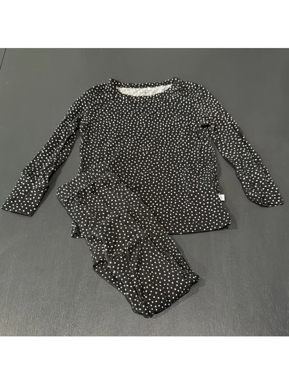 Posh Peanut Aggie Long Sleeve Pajama Set 2T Polka Dot Bamboo
